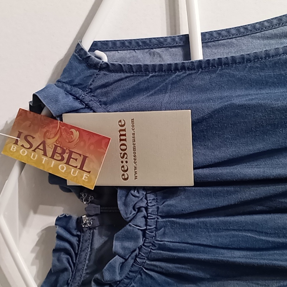 ee:some jumpsuit size S color blue jeans - Picture 4 of 7